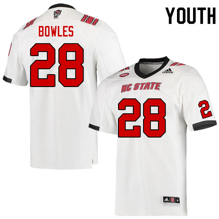 Youth #28 Aristotle Bowles NC State Wolfpack College Football Jerseys Sale-Red